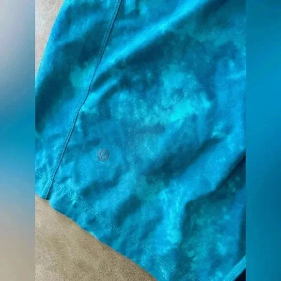 Lululemon T.H.E. Short Medium Men Aqua Linerless 9" Inseam Black Stretch - Picture 7 of 7